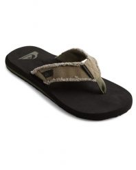 Sandały dla Mężczyzn MONKEY ABYSS Zielony. Zielone sandały męskie Quiksilver, bez wzorów, z materiału, bez zapięcia. Za 109.99 zł.