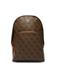 Guess Plecak HMMILO P6202 Brązowy. Brązowe plecaki męskie Guess, z aplikacjami, ze skóry. Za 409.99 zł.