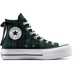 Buty sportowe Converse Chuck Taylor All Star Lift. Zielone buty sportowe męskie Converse, bez wzorów, bez zapięcia, trekkingowe. Za 590.00 zł.