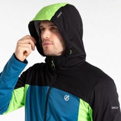 Kurtka turystyczna softshell Dare 2B Mountaineer. Czarne kurtki męskie Dare 2B, m, bez wzorów, z lycry, bez kaptura. Za 135.99 zł.