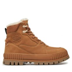 Trapery Palladium. Brązowe trapery damskie Palladium, bez zapięcia. Za 699.99 zł.