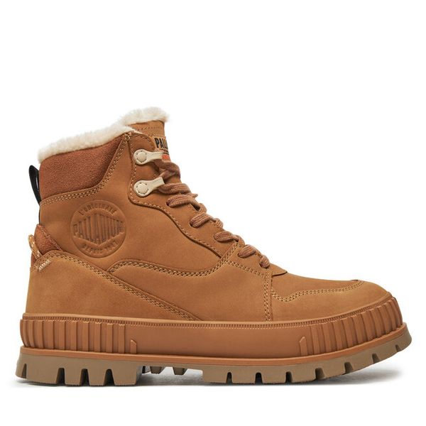 Trapery Palladium. Brązowe trapery damskie Palladium, bez zapięcia. Za 539.99 zł.