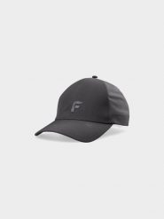4F Czapka z daszkiem strapback uniseks - szara L/XL. Szare czapki damskie 4F, na lato, z aplikacjami, z elastanu, klasyczne. W wyprzedaży za 49.99 zł.