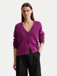 Marc O'Polo Kardigan 506 6059 61069 Fioletowy Relaxed Fit. Fioletowe kardigany damskie Marc O'Polo, s, bez wzorów, z bawełny, bez kołnierzyka. Za 399.99 zł.