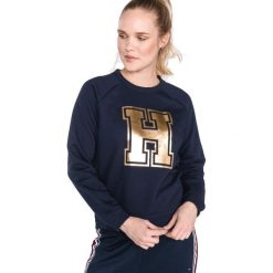 Tommy Hilfiger Bluza Niebieski. Niebieskie bluzy damskie Tommy Hilfiger, xs, bez wzorów, z bawełny, bez ramiączek, bez kaptura. Za 447.95 zł.