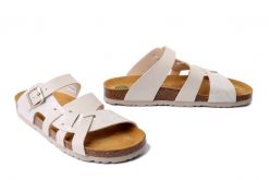 DR. BRINKMANN 700712-81 offwhite, klapki damskie. Brązowe klapki damskie Dr. Brinkmann, na lato, bez wzorów, bez obcasa, bez zapięcia. Za 239.90 zł.