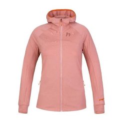 Bluza damska z kapturem Hannah Eli. Czerwone bluzy damskie Hannah, bez wzorów, z materiału, bez ramiączek, z kapturem. Za 224.39 zł.