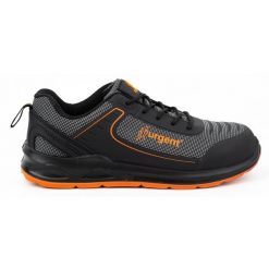 Buty męskie sportowe Lekkie URGENT 226/S1 Sra czarne. Czarne buty sportowe męskie bez wzorów, z materiału, bez zapięcia. Za 212.42 zł.