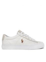 Polo Ralph Lauren Tenisówki Sayer 816749369003 Biały. Białe trampki i tenisówki damskie Polo Ralph Lauren, bez wzorów, z materiału, bez zapięcia. Za 279.99 zł.