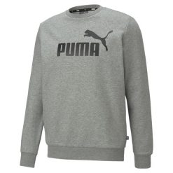 Bluza Puma ESS Big Logo Crew, Mężczyźni. Szare bluzy męskie Puma, m, bez wzorów, z bawełny, sportowe, bez ramiączek, bez kaptura. Za 153.00 zł.
