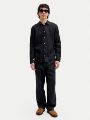 Jack & Jones Chinosy St. Karl 12253120 Czarny Loose Leg. Czarne eleganckie spodnie męskie Jack & Jones, bez wzorów, ze lnu. Za 329.99 zł.