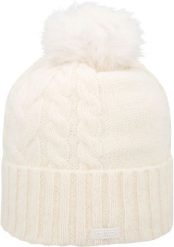 Cmp WOMAN KNITTED HAT damska czapka dziana z akrylu – A143 B.Co.Gesso. Białe czapki damskie CMP, na zimę, bez wzorów. Za 99.99 zł.