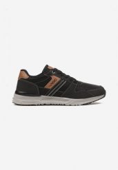 Czarne Płaskie Buty Sportowe Sneakersy Ozdobione Przeszyciami Evilia. Czarne buty sportowe męskie Born2be, bez wzorów, z bawełny, bez zapięcia. Za 149.99 zł.
