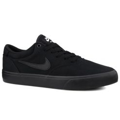 Buty męskie trampki sportowe Nike SB CHRON 2 CNVS. Czarne trampki męskie Nike, bez wzorów, sportowe, bez zapięcia. Za 299.00 zł.