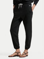Polo Ralph Lauren Spodnie dresowe 211971700003 Czarny Tapered Fit. Czarne spodnie dresowe damskie Polo Ralph Lauren, bez wzorów, z dresówki. Za 729.99 zł.