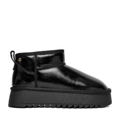 Śniegowce Eva Minge. Czarne śniegowce damskie Eva Minge, bez zapięcia. Za 239.99 zł.