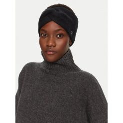 Zestaw czapka i opaska Calvin Klein. Czarne czapki damskie Calvin Klein, bez wzorów. Za 409.99 zł.