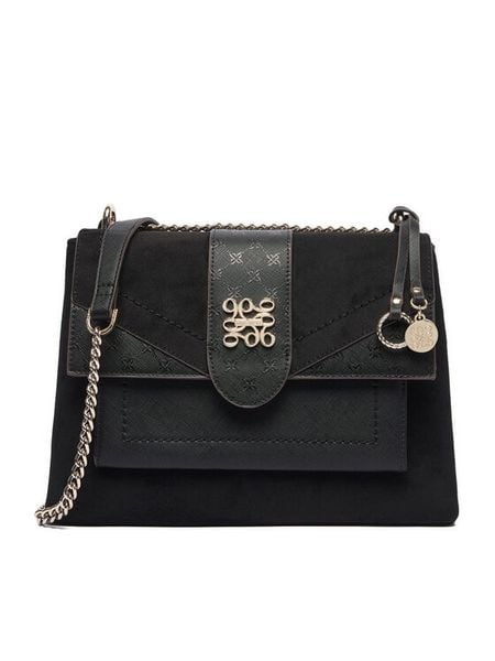 Nine West Torebka EO-MINIMAL CHIC-TK26009 Czarny. Czarne listonoszki damskie Nine West, bez wzorów, ze skóry, bez dodatków. Za 349.99 zł.