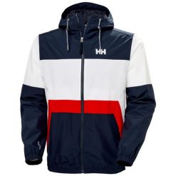 Kurtka wodoodporna Helly Hansen Koster. Niebieskie kurtki męskie Helly Hansen, m, bez wzorów, z materiału, bez kaptura. Za 672.00 zł.