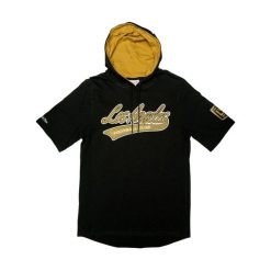 Bluza z kapturem z krótkim rękawem Los Angeles FC. Czarne bluzy męskie Mitchell & Ness, m, bez wzorów, z kapturem. Za 257.50 zł.