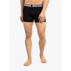 Bokserki termoaktywne męskie Mons Royale Hold 'em Shorty Boxer. Czarne bokserki męskie Mons Royale, bez wzorów. Za 150.99 zł.
