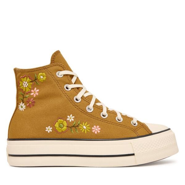 Trampki Converse. Brązowe trampki i tenisówki damskie Converse, bez wzorów, bez zapięcia. Za 335.99 zł.