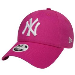 Damska czapka z daszkiem New Era MLB New York Yankees. Czerwone czapki damskie New Era, bez wzorów, z bawełny, eleganckie. Za 109.99 zł.