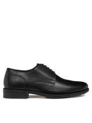 Geox Półbuty U Walk Pleasure F U46H8A 00043 C9999 Czarny. Czarne buty wizytowe męskie Geox, bez wzorów, ze skóry, bez obcasa, bez zapięcia. Za 399.99 zł.