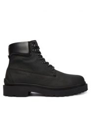 Tommy Jeans Trzewiki Tjm Lace Up Boot Leather EM0EM01629 Czarny. Czarne botki męskie Tommy Jeans, bez wzorów, z jeansu, bez obcasa, bez zapięcia. Za 599.99 zł.