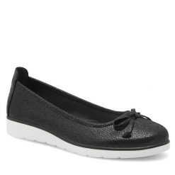 Baleriny Clara Barson. Czarne balerinki damskie Clara Barson, bez wzorów, bez obcasa, bez zapięcia. Za 99.99 zł.