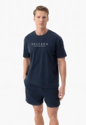 Piżama dwuczęściowa gładka U-REM. Piżamy męskie Volcano, l, bez wzorów, z bawełny, bez kołnierzyka, bez ramiączek, krótkie. Za 99.99 zł.
