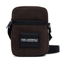 Saszetka KARL LAGERFELD. Brązowe saszetki i nerki męskie KARL LAGERFELD, małe. Za 779.99 zł.