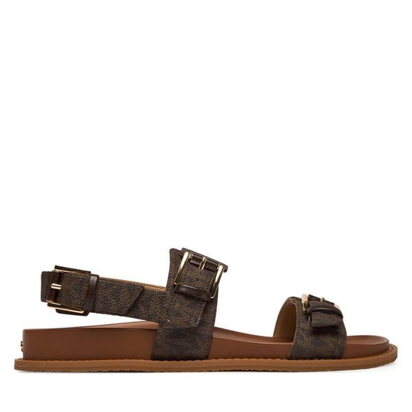 Sandały MICHAEL Michael Kors. Brązowe sandały damskie MICHAEL Michael Kors, bez wzorów, bez obcasa, na płaskiej podeszwie, bez zapięcia. Za 529.99 zł.