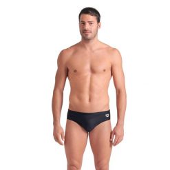 Kąpielówki Arena Graphic Swim Briefs. Czarne kąpielówki męskie ARENA, m, bez wzorów. Za 99.99 zł.