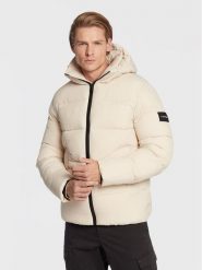 Calvin Klein Kurtka zimowa Crinkle K10K110336 Beżowy Regular Fit. Brązowe kurtki męskie Calvin Klein, na zimę, m, bez wzorów, z syntetyku, bez kaptura. Za 939.99 zł.