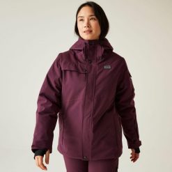 Ski Life Damska kurtka narciarska. Fioletowe kurtki sportowe damskie Dare 2B, s, bez wzorów, z materiału, bez ramiączek, z kapturem, narciarskie. Za 477.00 zł.