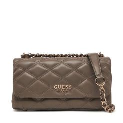 Torebka Guess. Brązowe torebki do ręki damskie Guess, z aplikacjami, bez dodatków. Za 329.99 zł.