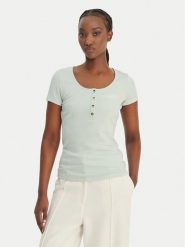 Guess T-Shirt GUESS x NORTH SAILS W6GP01 K2658 Zielony Regular Fit. Zielone t-shirty damskie Guess, s, z aplikacjami, z syntetyku, bez kołnierzyka, bez ramiączek. Za 279.99 zł.