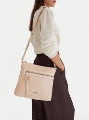 Lasocki Torebka CEO-LSK-X-006-09 Beżowy. Brązowe listonoszki damskie Lasocki, bez wzorów, z materiału, bez dodatków. Za 149.99 zł.