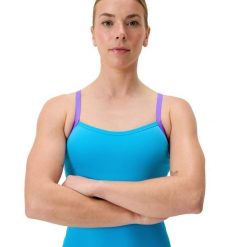 Strój kąpielowy damski Speedo Fl Solid Flyback 2.0 Af. Niebieskie stroje kąpielowe damskie Speedo, xs, bez wzorów. Za 279.99 zł.