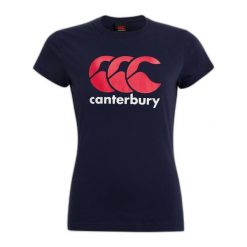 Koszulka z logo dla kobiet Canterbury. Niebieskie bluzki damskie CANTERBURY, l, bez wzorów, sportowe, bez kołnierzyka, bez ramiączek. Za 213.00 zł.