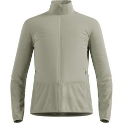 Kurtka hybrydowa Odlo Jacket ESSENTIAL INSULATOR HYBRID. Szare kurtki sportowe męskie ODLO, bez wzorów, bez kaptura, do biegania. Za 589.99 zł.