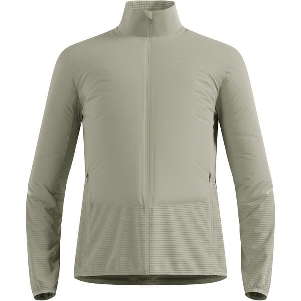Kurtka hybrydowa Odlo Jacket ESSENTIAL INSULATOR HYBRID. Szare kurtki sportowe męskie ODLO, bez wzorów, bez kaptura, do biegania. Za 589.99 zł.