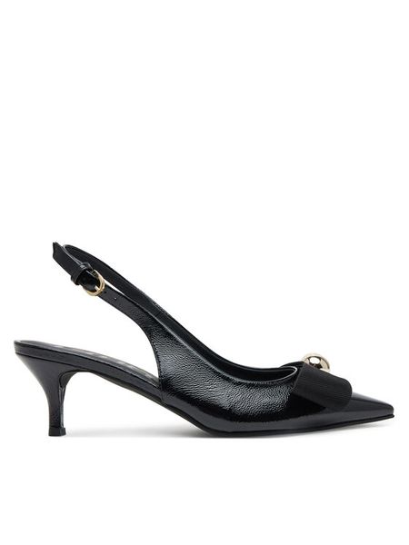 Furla Sandały Sfera Slingback YJ05SFE BX3616 O6000 Czarny. Czarne sandały damskie Furla, bez wzorów, ze skóry, bez obcasa, na szpilce, bez zapięcia. Za 909.99 zł.