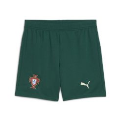 Młodzieżowe szorty Portugalia 2025 PUMA Blessing Green Sugared Almond Beige. Brązowa szorty damskie Puma, bez wzorów, młodzieżowe. Za 169.50 zł.