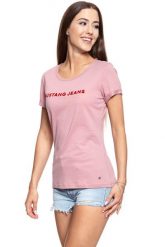 MUSTANG T SHIRT DAMSKI Alexia C Print Lilas 1009026 8148. Czerwone t-shirty damskie Mustang, s, bez wzorów, bez kołnierzyka, bez ramiączek. W wyprzedaży za 39.99 zł.