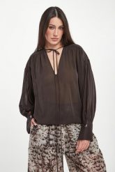 Bluzka damska szyfonowa Asola PINKO. Bluzki damskie Pinko, m, bez wzorów, z szyfonu, bez kołnierzyka, bez ramiączek. Za 1,289.00 zł.