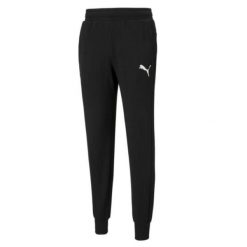 Spodnie męskie Puma ESS Logo Pants TR. Czarne spodnie sportowe męskie Puma, m, bez wzorów, na fitness i siłownię. Za 164.00 zł.