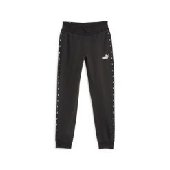 Puma Spodnie Ess Tape Fl Cl 67599901. Czarne spodnie dresowe damskie Puma, bez wzorów, z dresówki, sportowe, długie. Za 176.99 zł.