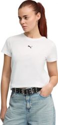 Puma Koszulka damska Puma Ess Centered Cat Logo Tee biała 692916 02 M. Białe bluzki damskie Puma, m, bez wzorów, bez kołnierzyka, bez ramiączek. Za 106.91 zł.